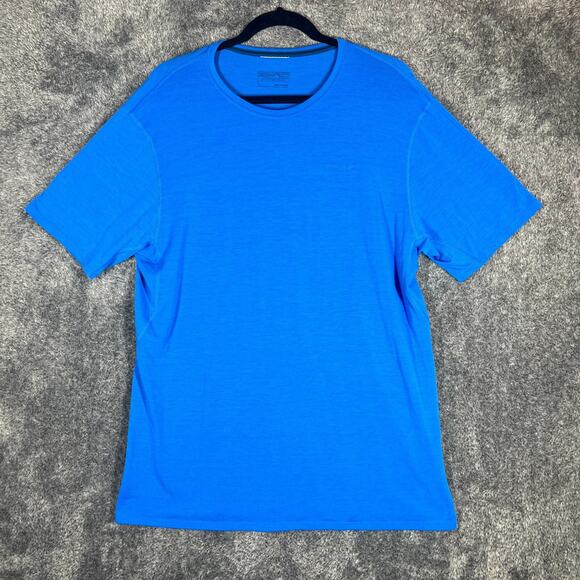 Patagonia Shirt Mens Large Blue Crewneck Casual Short Sleeve Tee Comfort - Picture 1 of 7